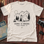 "Home Is Where You Park It" Tent Mountain T-Shirt