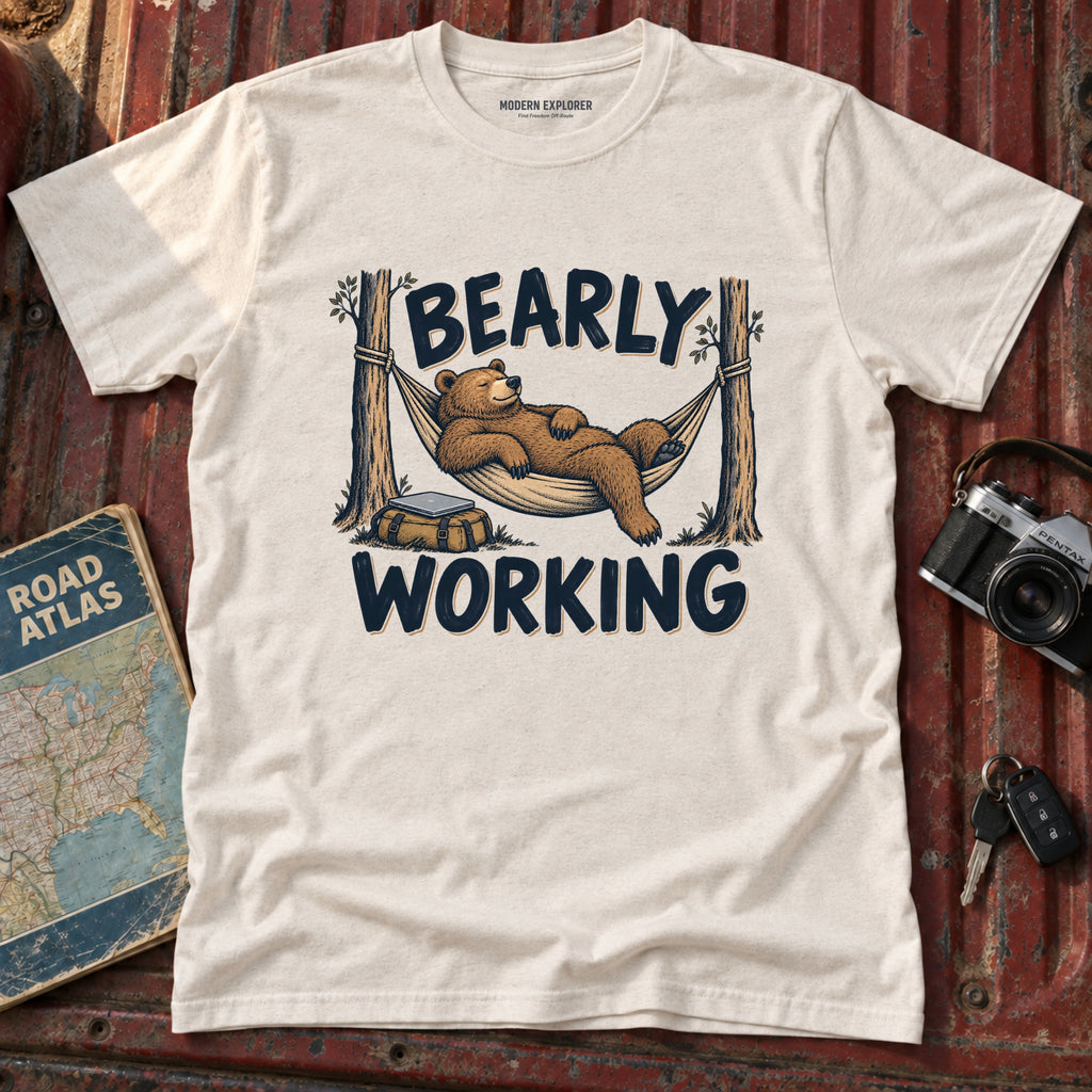 "Bearly Working" Graphic Tee