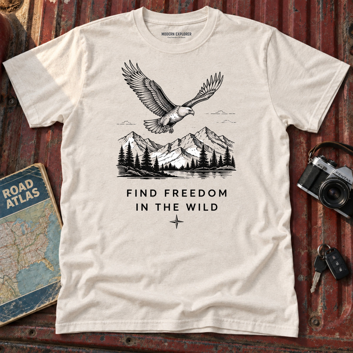 "Find Freedom in the Wild" Outdoor Graphic Tee