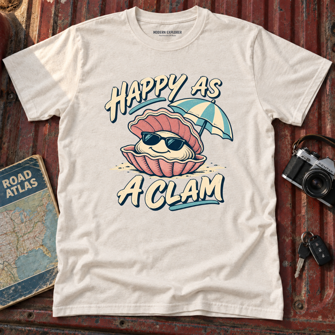 "Happy as a Clam" Graphic Tee