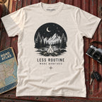 'Less Routine, More Bonfires' Outdoor Graphic Tee