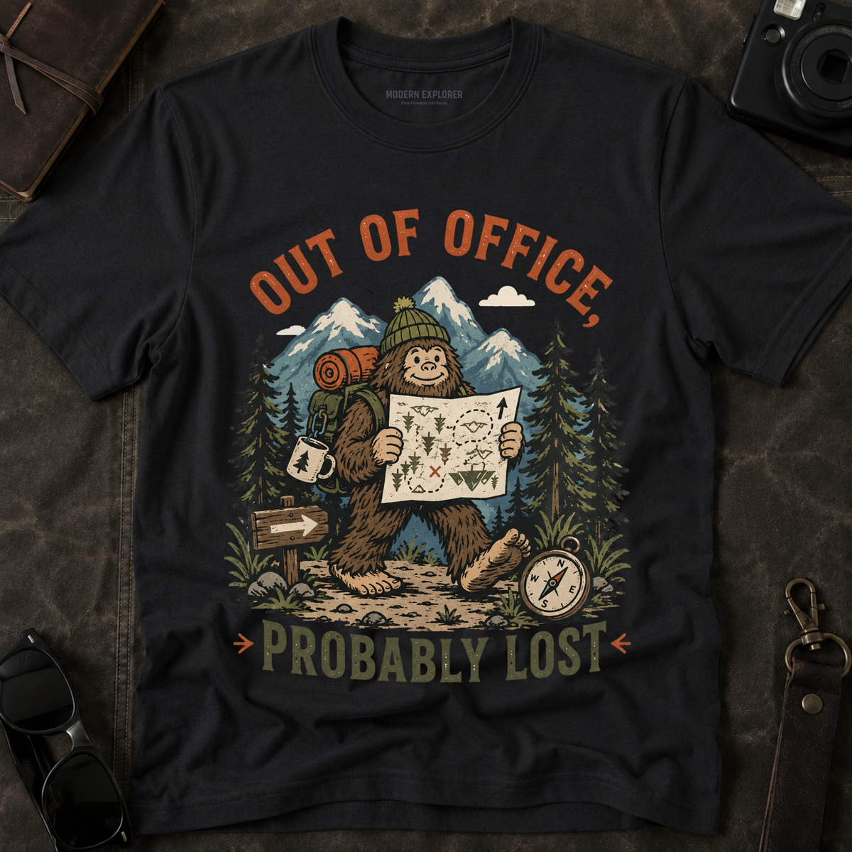 'Out of Office, Probably Lost' Adventure Graphic Tee