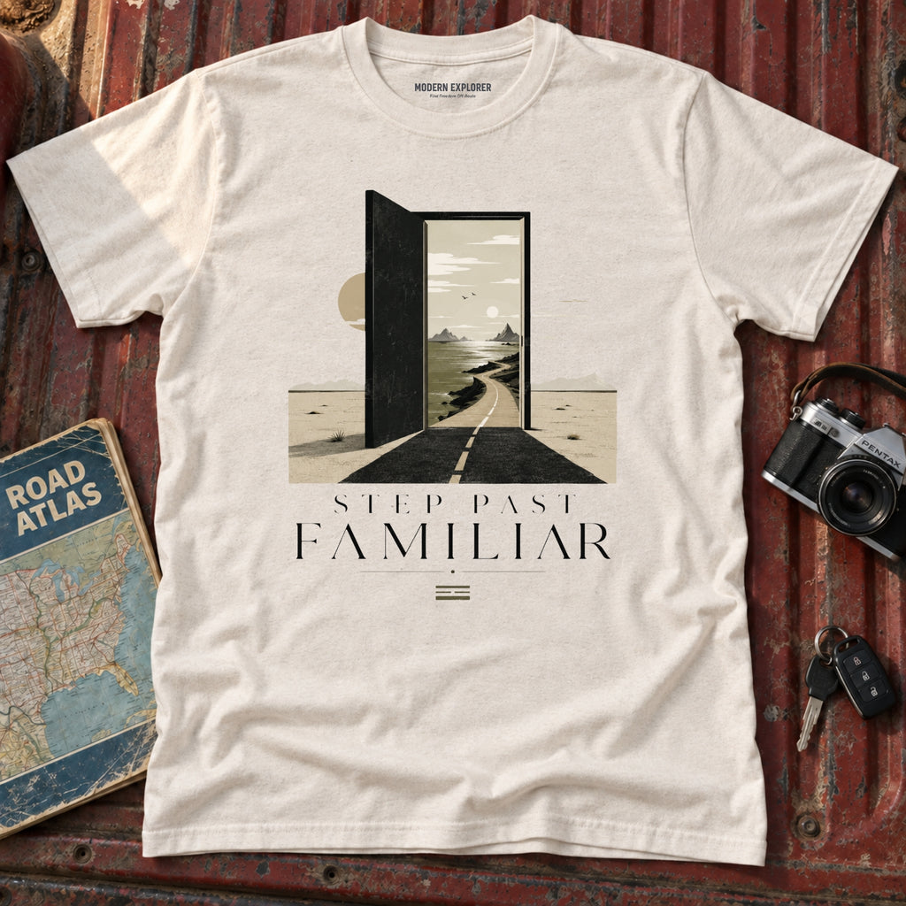 'Step Past Familiar' Scenic Graphic Tee