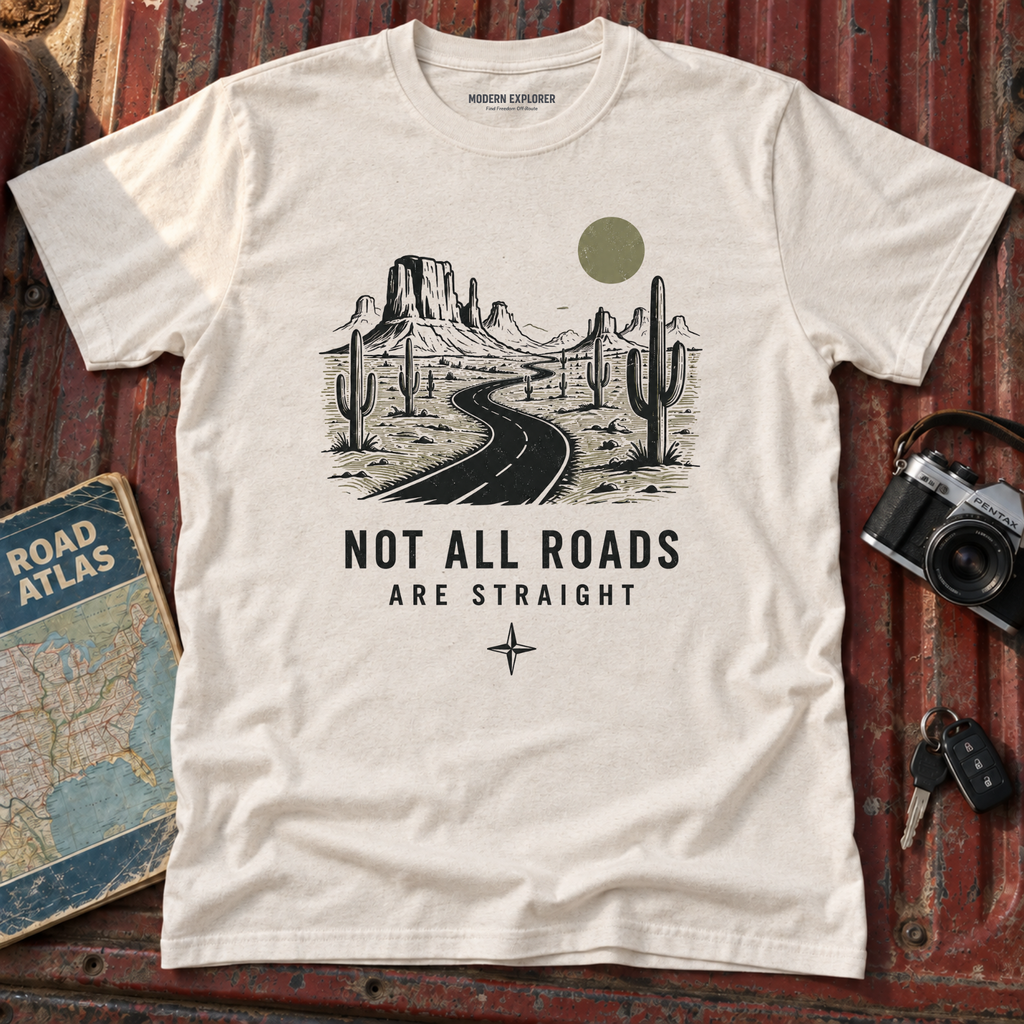 "Not All Roads Are Straight" Graphic Tee