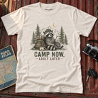 “Camp Now, Adult Later” Outdoor Graphic Tee