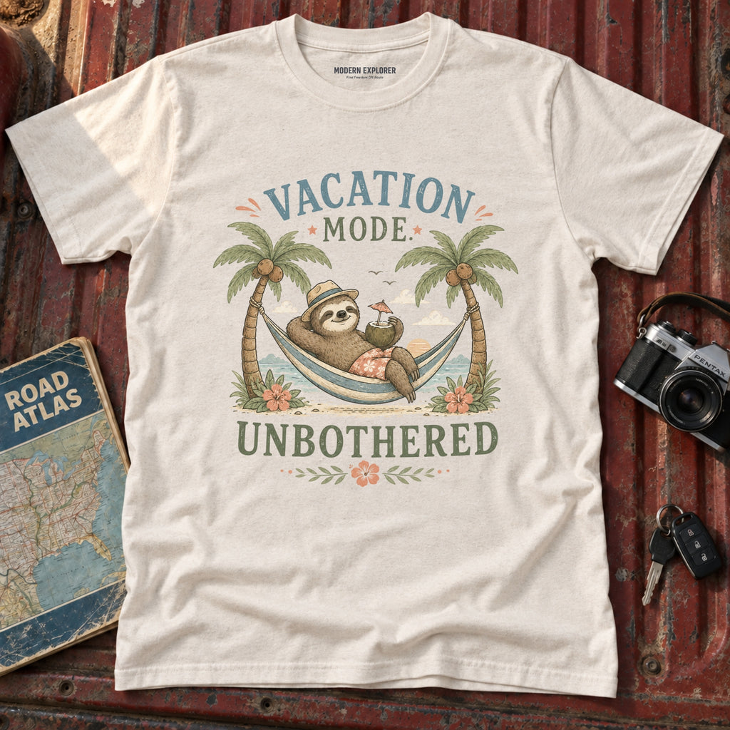 'Vacation Mode, Unbothered' Tree Graphic