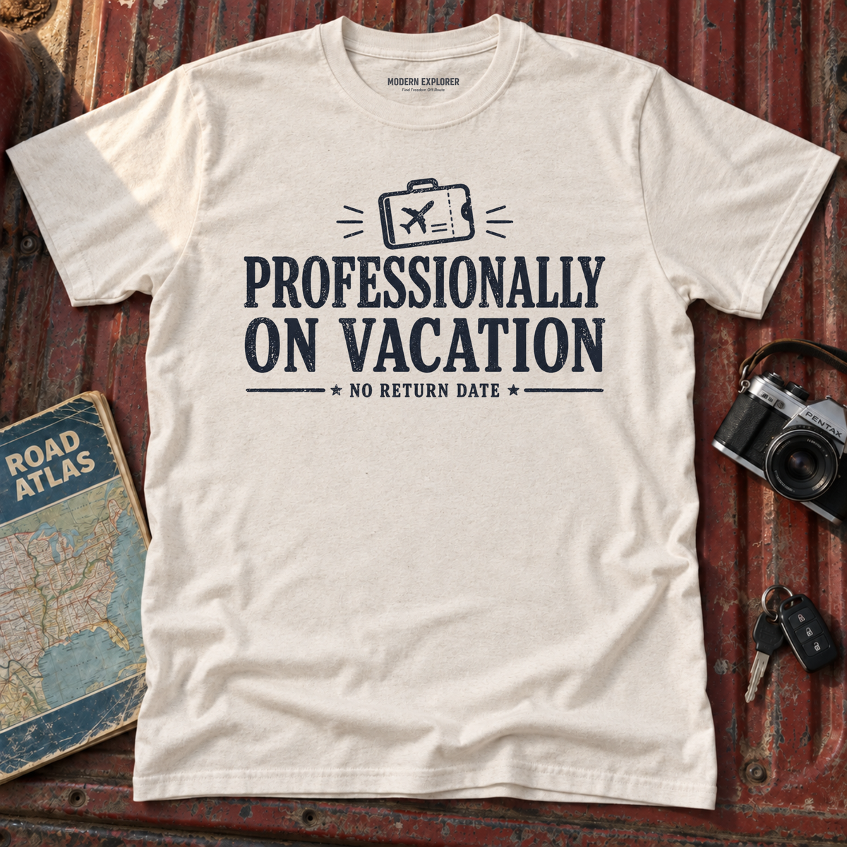 'Professionally on Vacation' Graphic Tee