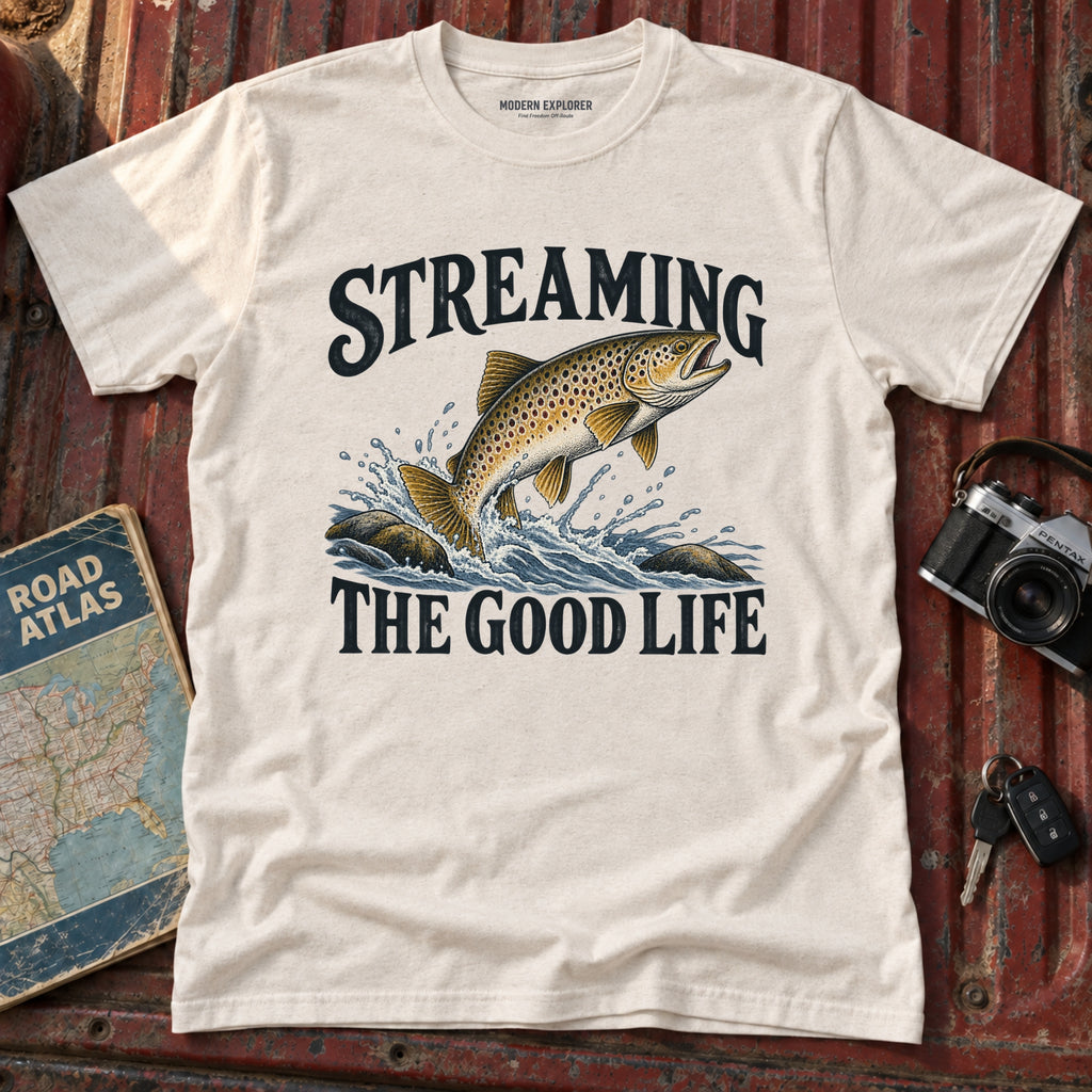 "Streaming the Good Life" Graphic Tee