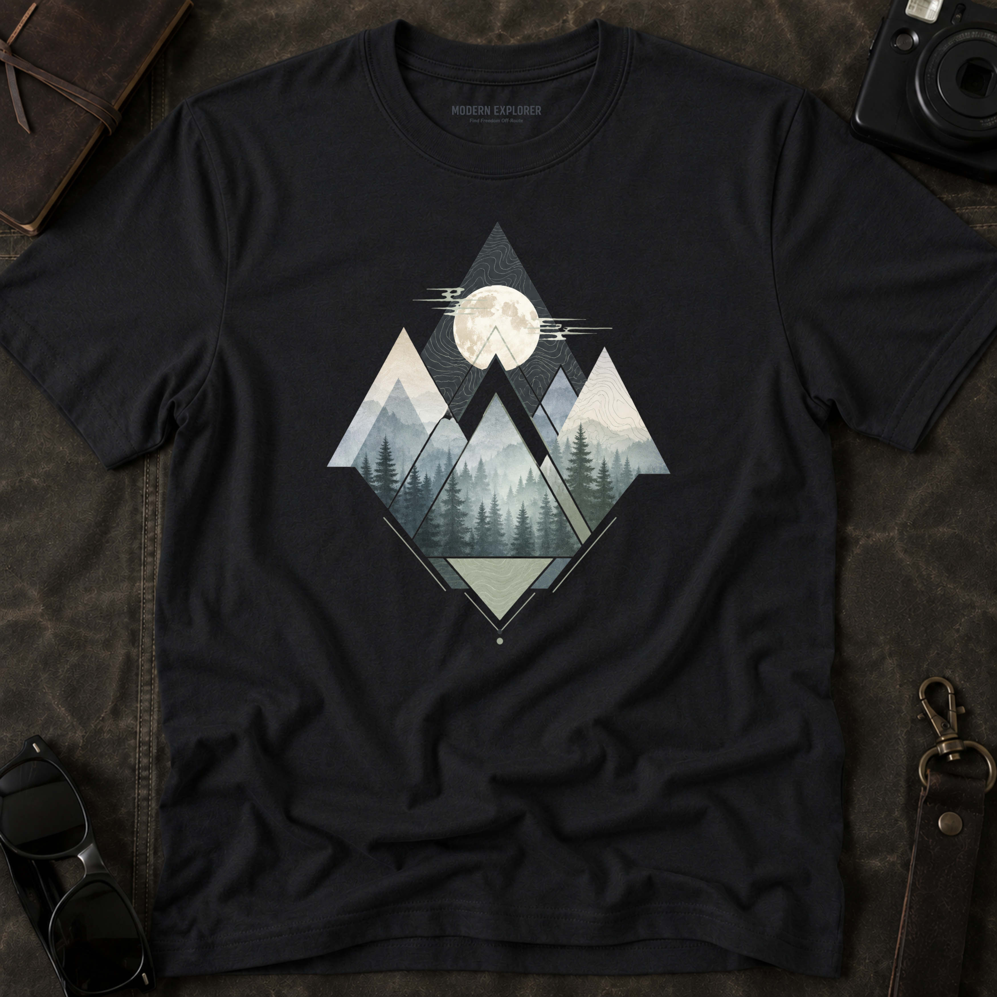 Moon, Mountain, Forest Graphic Tee