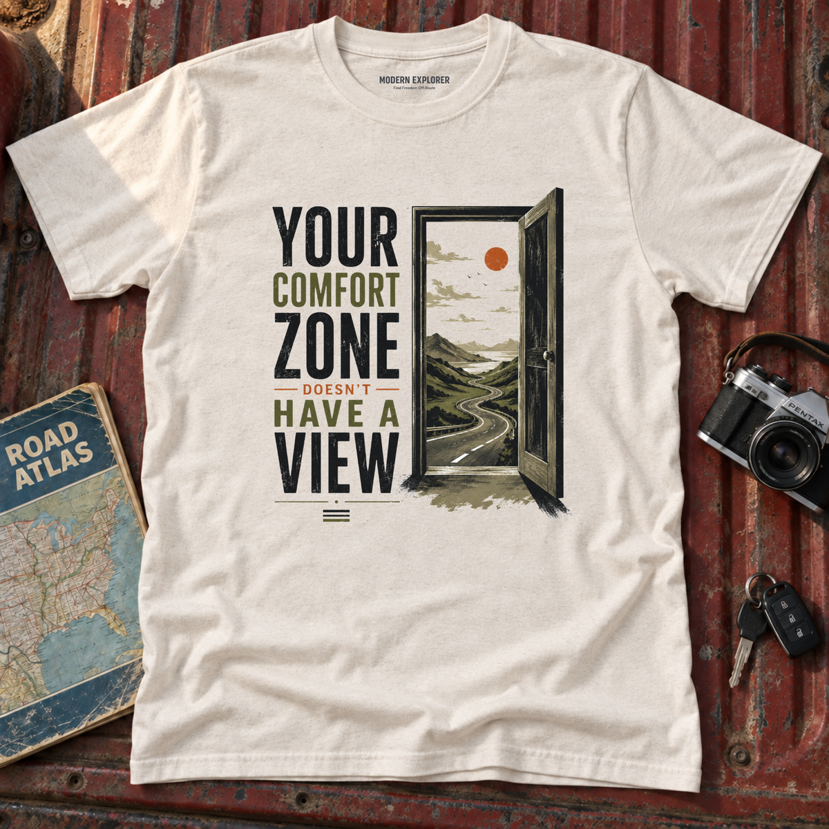 “Your Comfort Zone Doesn’t Have a View” Adventure Tee