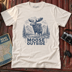 Vintage Hiking Moose Graphic Tee