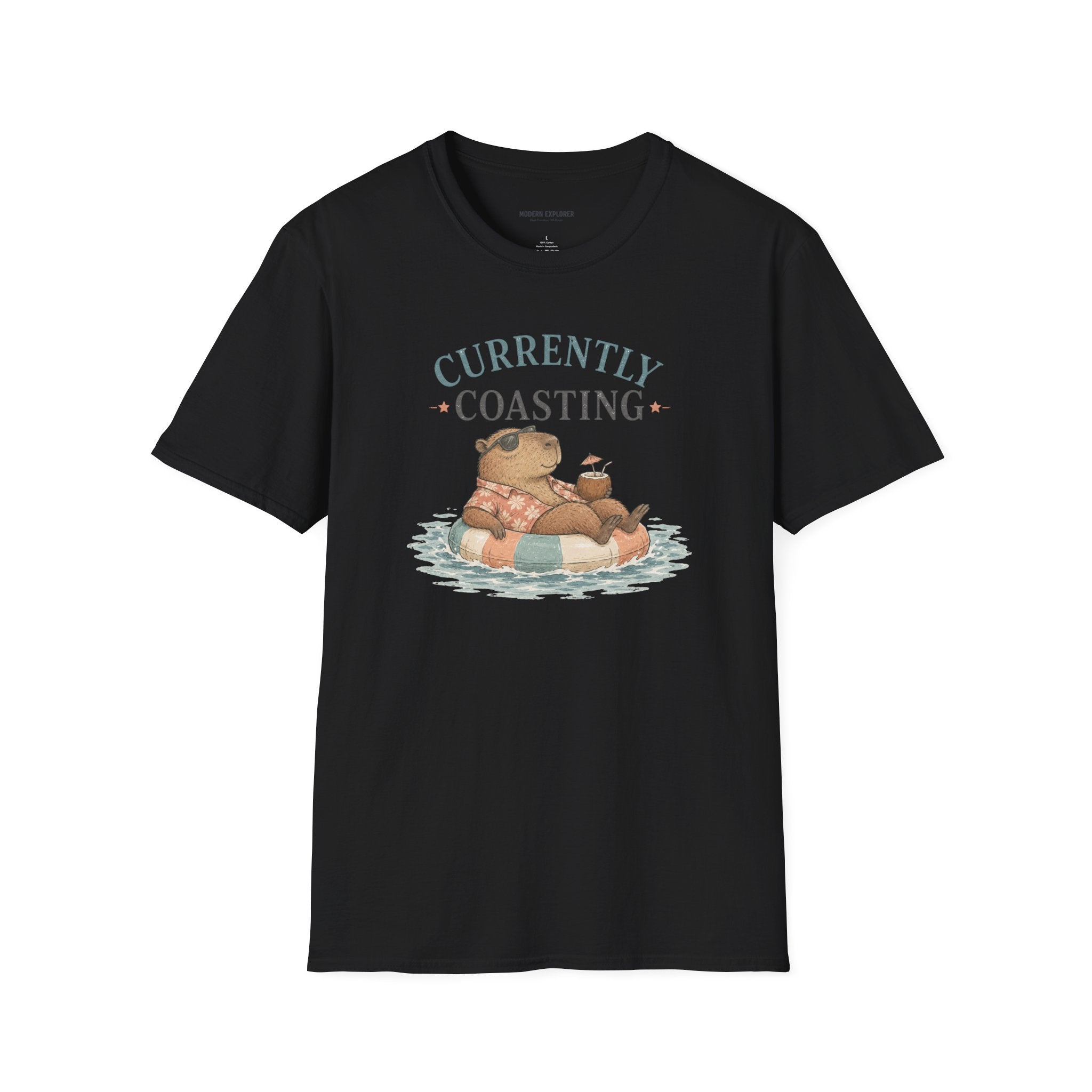 'Currently Coasting' Capybara Tee