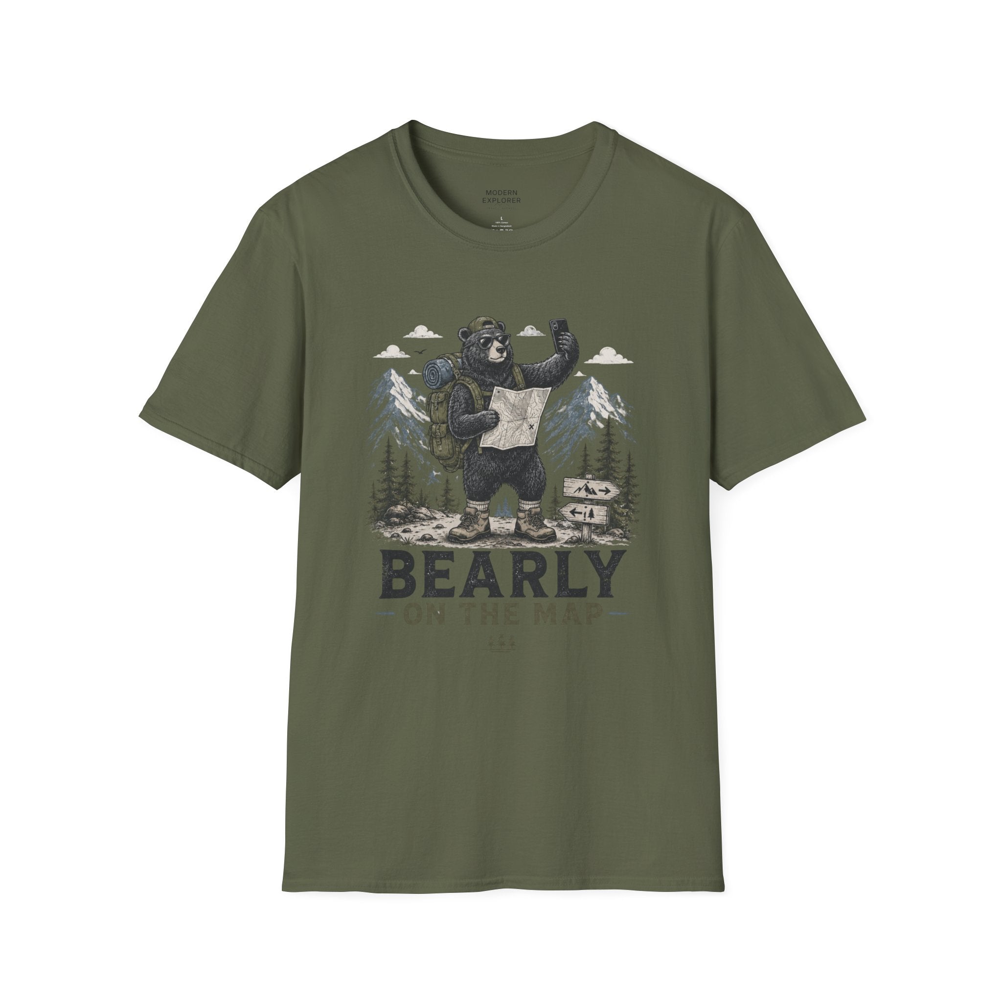Bearly On the Map T-Shirt