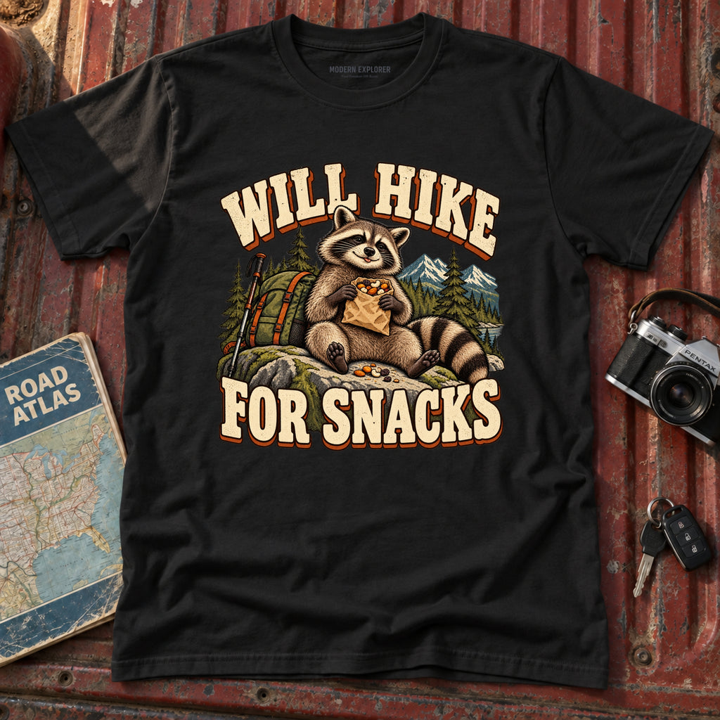 'Will Hike for Snacks' Graphic Tee