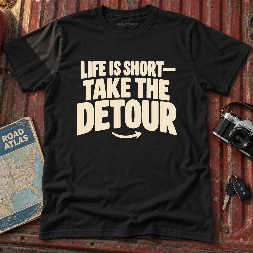 'Life is Short, Take the Detour' Adventure Tee