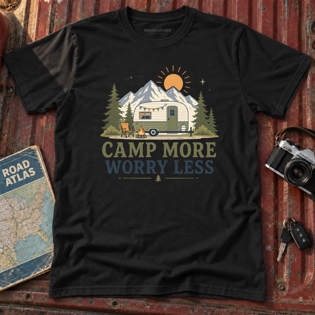 'Camp More Worry Less' T-Shirt