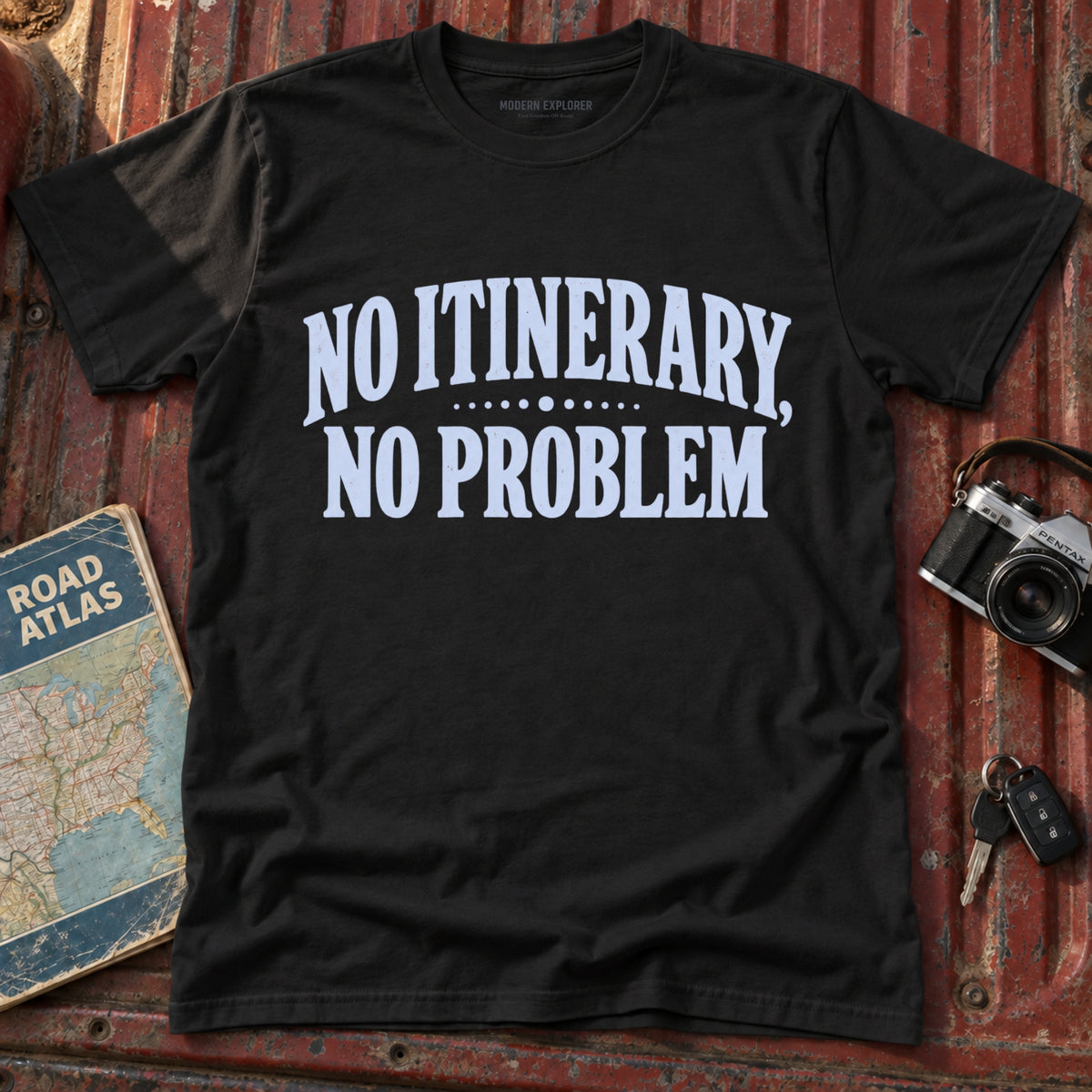 'No Itinerary No Problem' Travel Tee