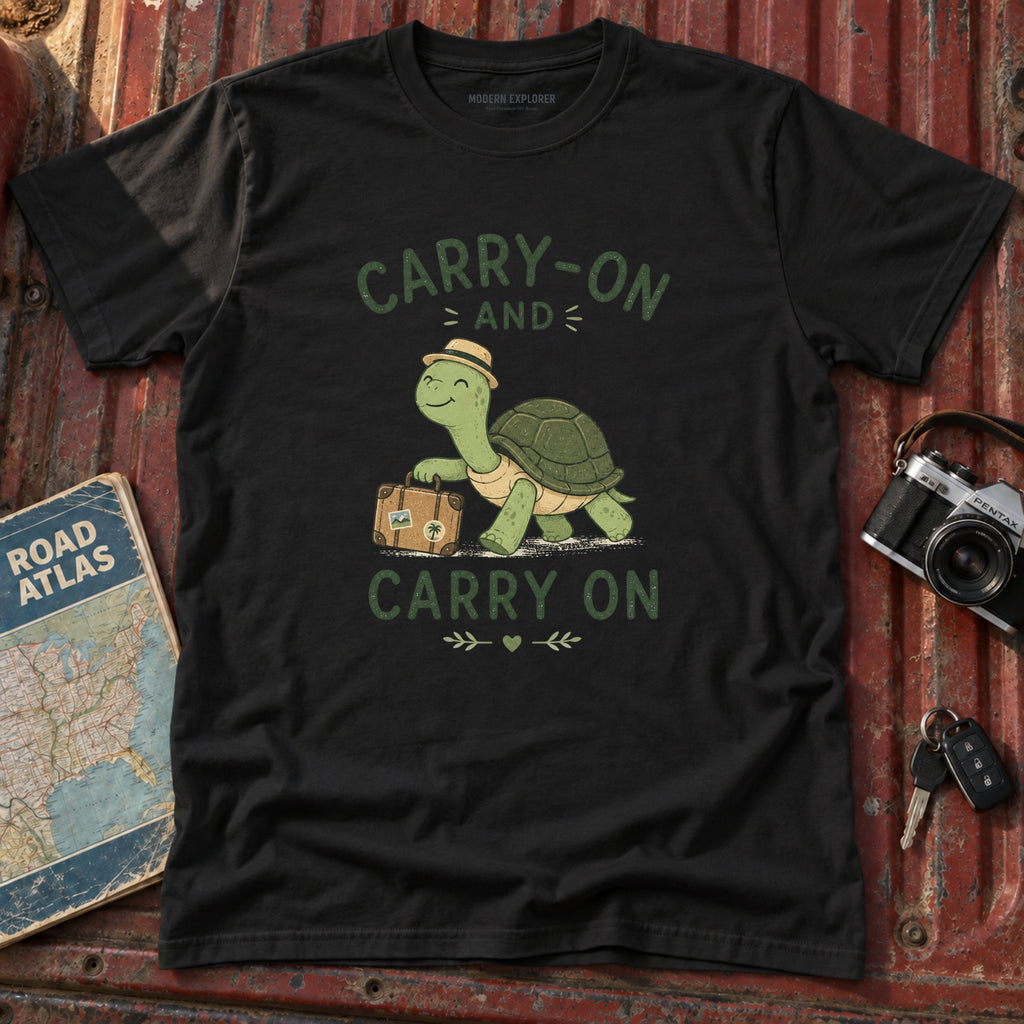 'Carry-On and Carry On' Turtle Travel Tee