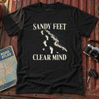 "Sandy Feet Clear Mind" Graphic Tee