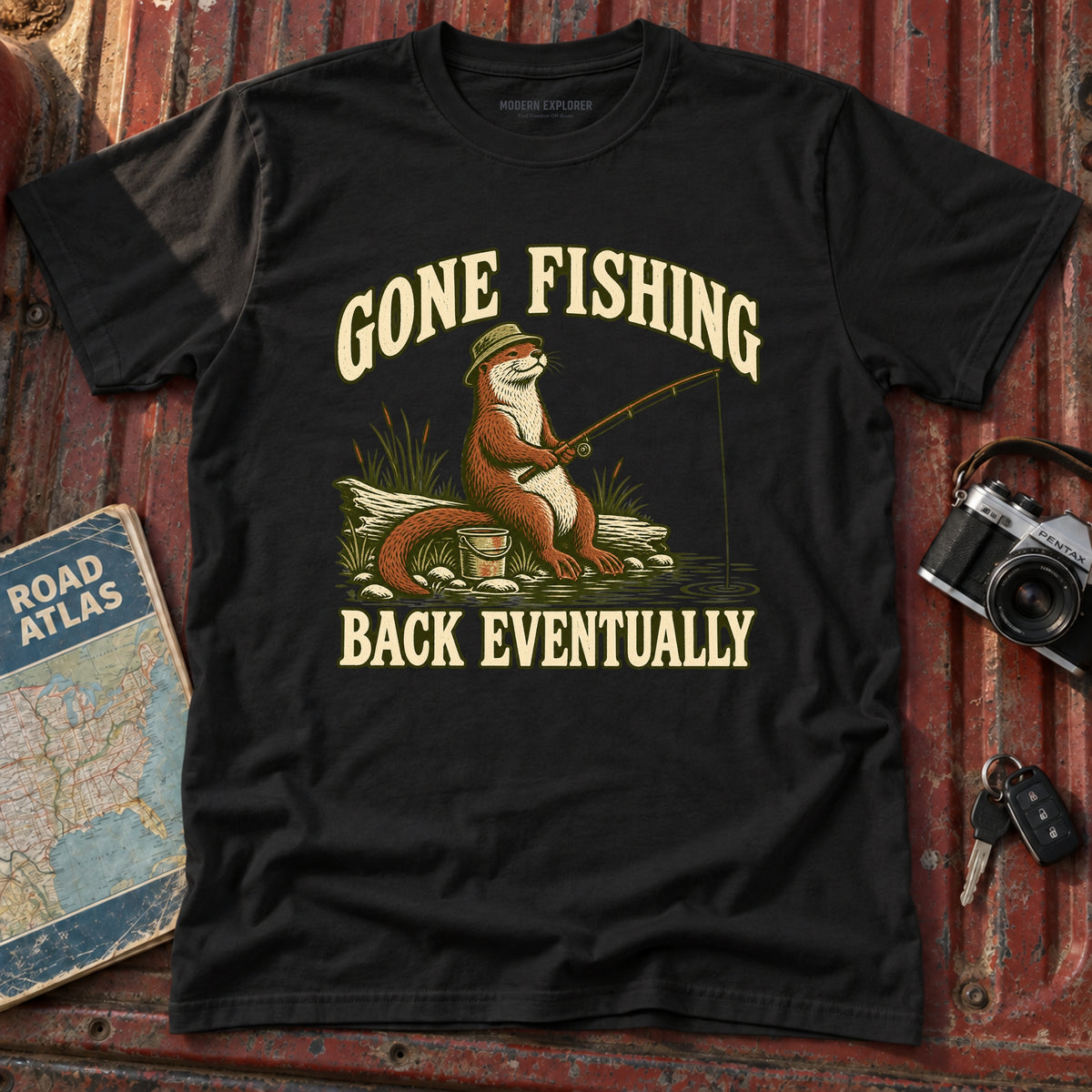 'Gone Fishing' Graphic Tee
