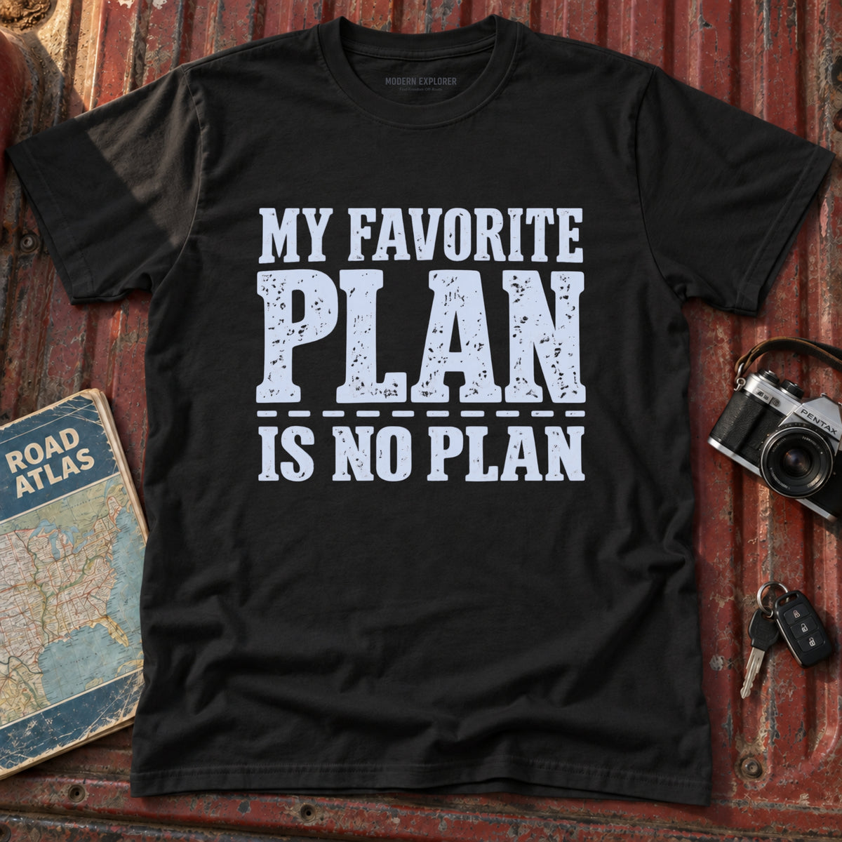 'My Favorite Plan is No Plan' Adventure Tee