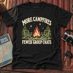 "More Campfires Fewer Groupchats" Graphic Tee
