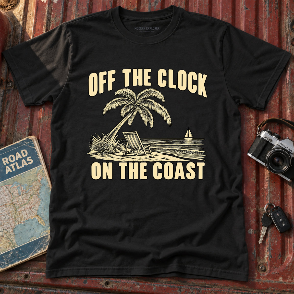 "Off the Clock On the Coast" Graphic Tee