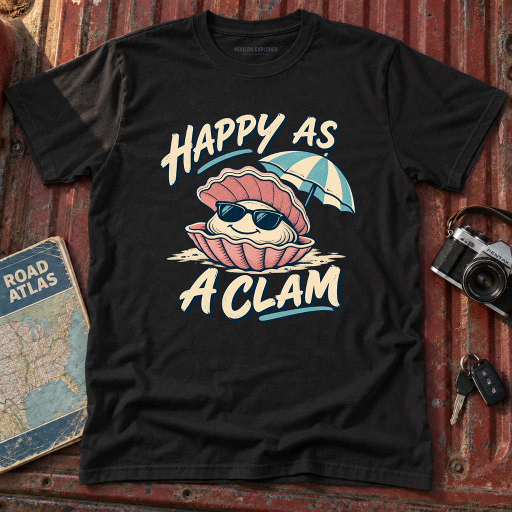 "Happy as a Clam" Graphic Tee