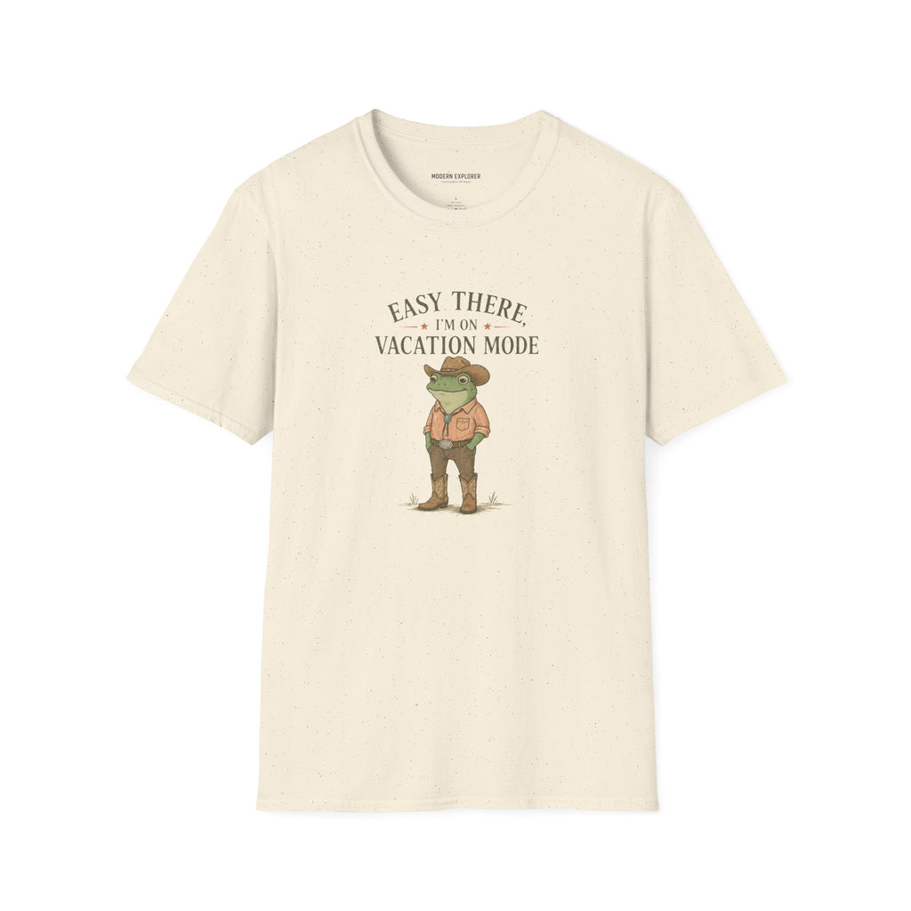 "Easy There I'm on Vacation Mode" Frog Graphic Tee