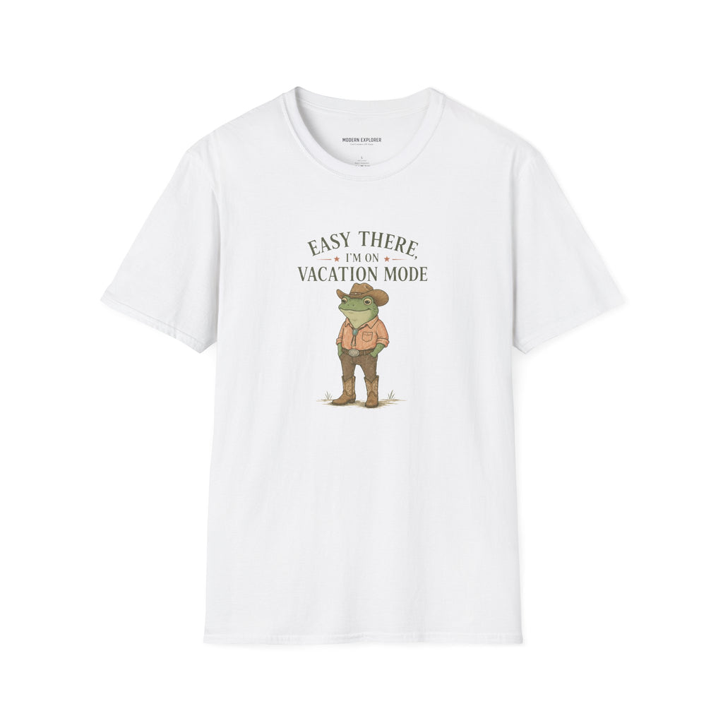 "Easy There I'm on Vacation Mode" Frog Graphic Tee