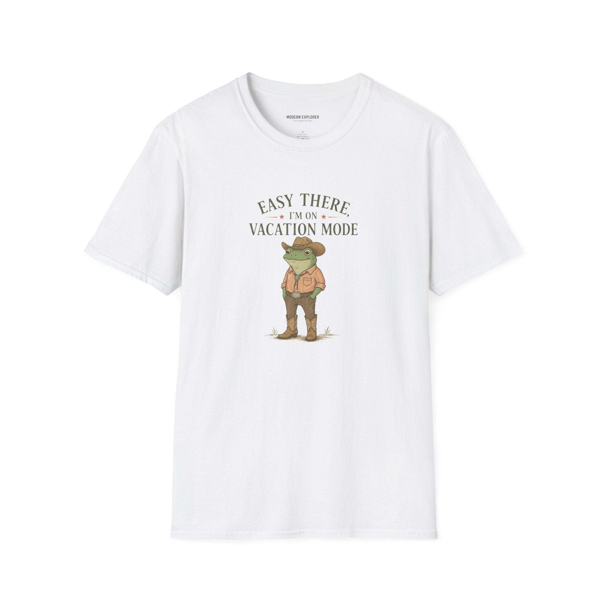 "Easy There I'm on Vacation Mode" Frog Graphic Tee