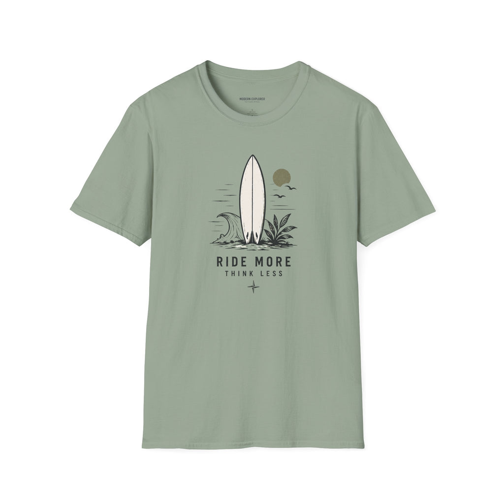 "Ride More Worry Less" Beach Surf T-Shirt