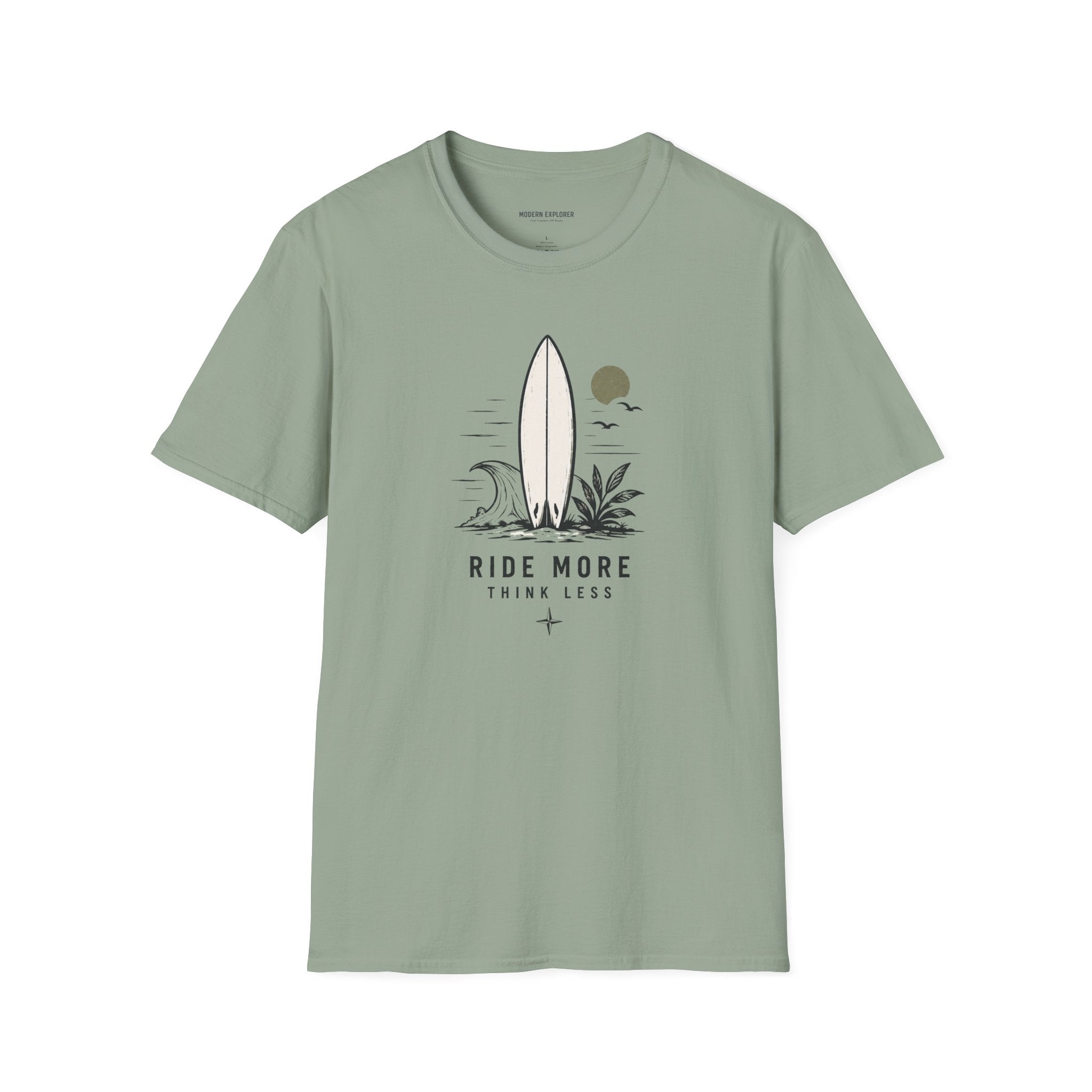 "Ride More Worry Less" Beach Surf T-Shirt