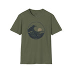 "Chase What Feels Far" Sunset Surf Tee