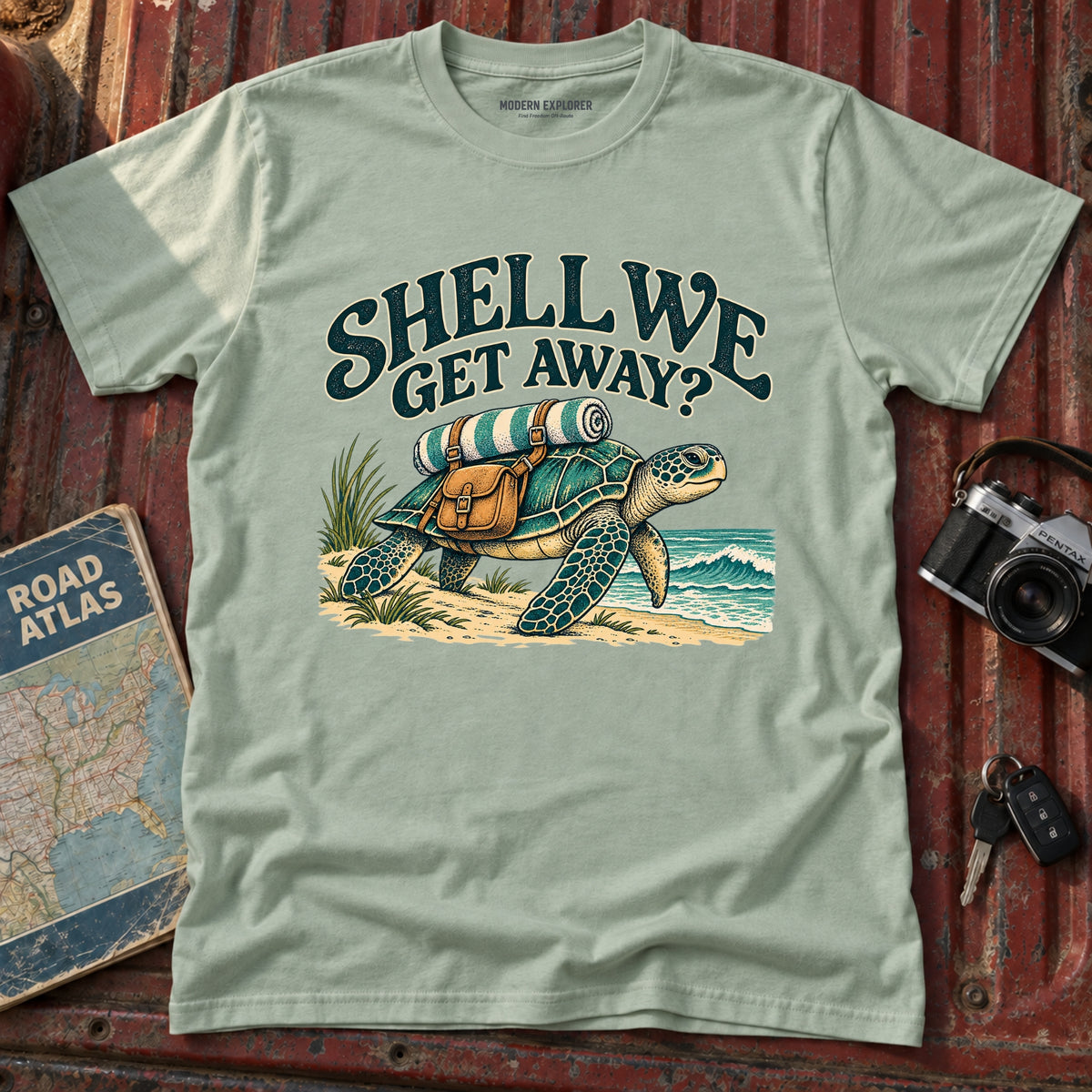 "Shell We Get Away" Graphic Tee