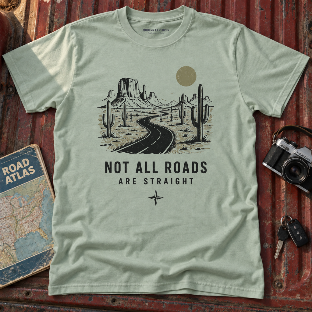 "Not All Roads Are Straight" Graphic Tee