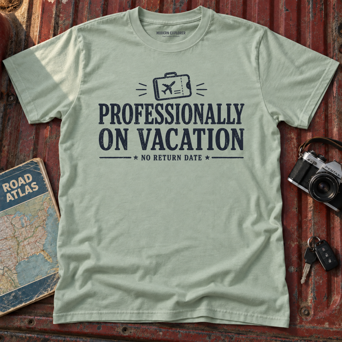 'Professionally on Vacation' Graphic Tee