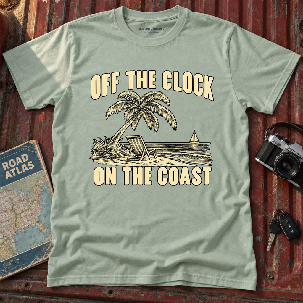 "Off the Clock On the Coast" Graphic Tee