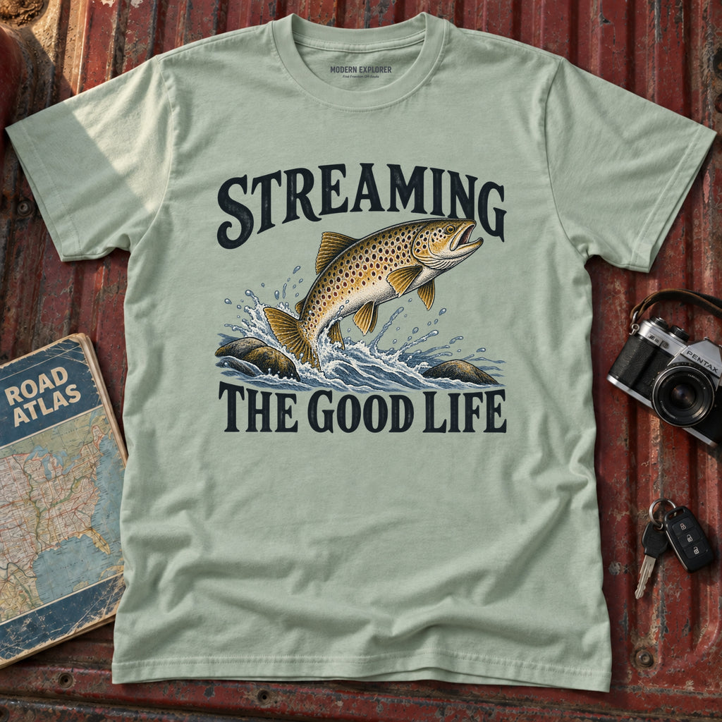 "Streaming the Good Life" Graphic Tee