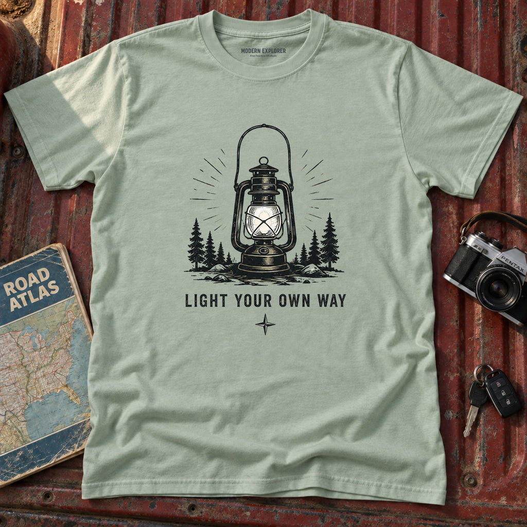 “Light Your Own Way” Vintage Camping Tee