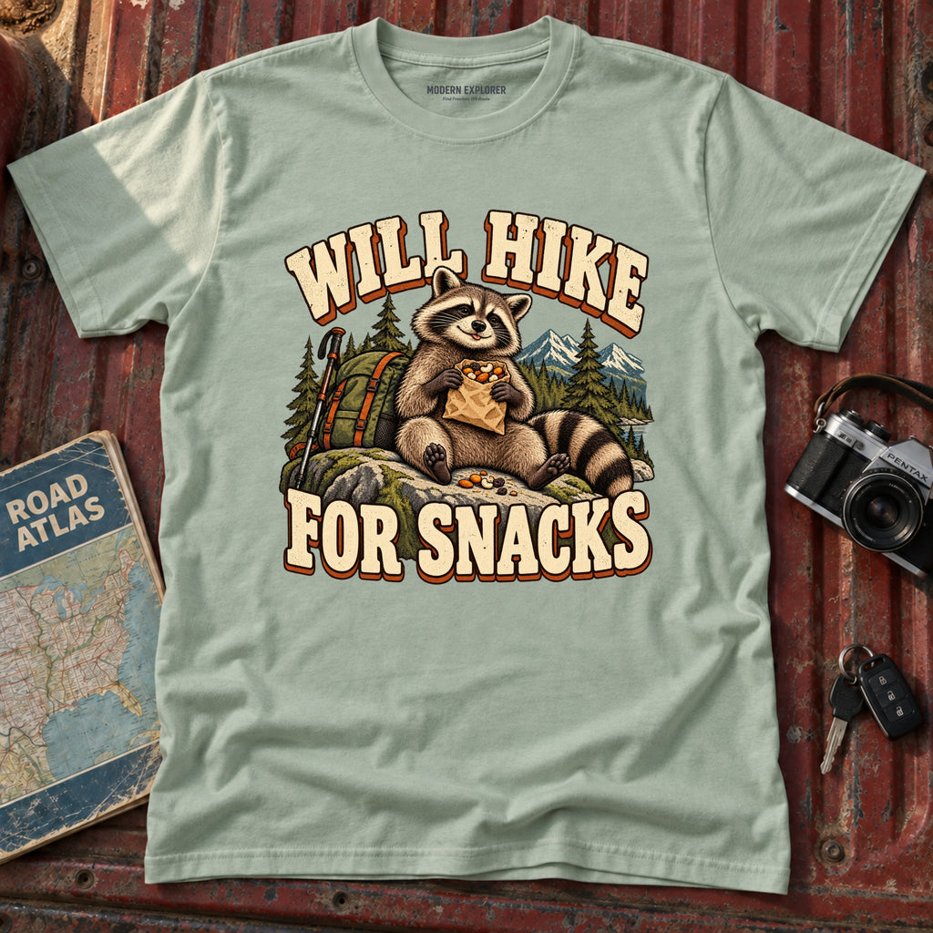 'Will Hike for Snacks' Graphic Tee