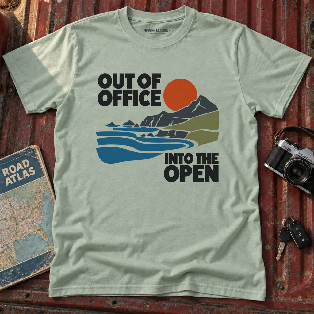 "Out of Office Into the Open" Graphic Tee
