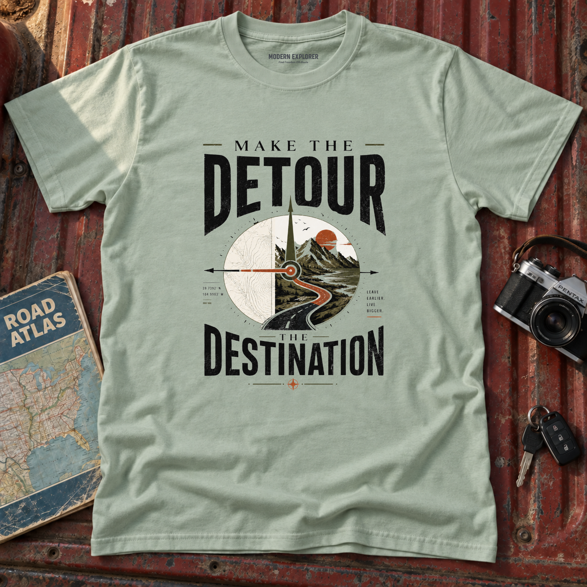 'Make The Detour The Destination' Graphic Tee