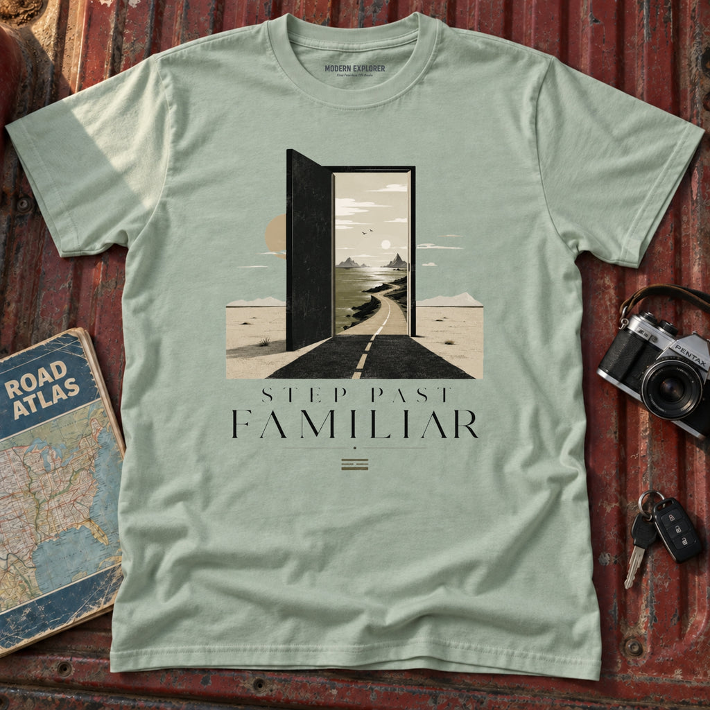 'Step Past Familiar' Scenic Graphic Tee