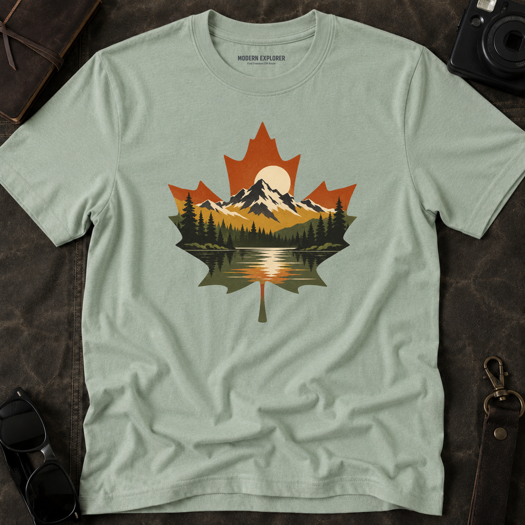 Maple Mountain Landscape T-Shirt