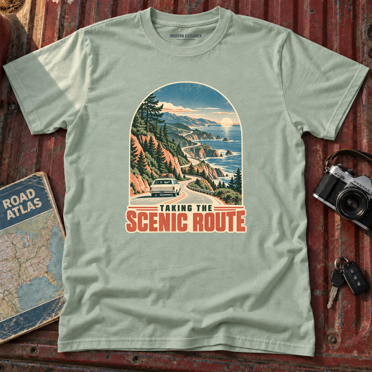 "Taking the Scenic Route" Vintage Graphic Tee