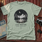 'Less Routine, More Bonfires' Outdoor Graphic Tee
