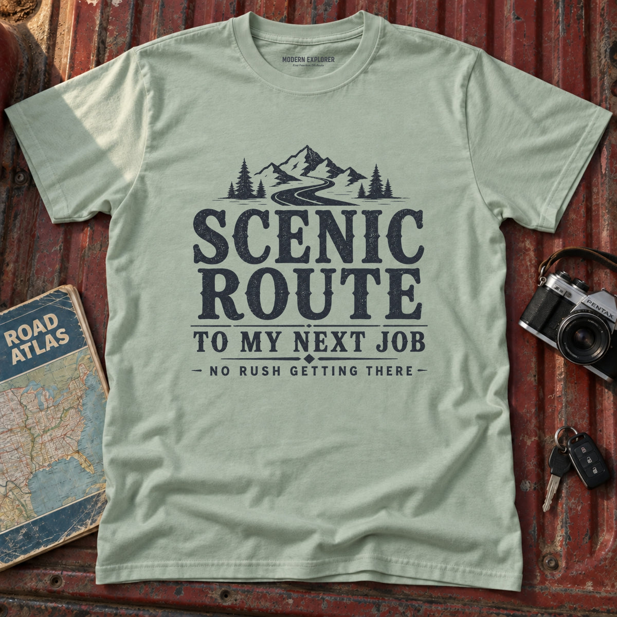 Scenic Route Mountain Road Graphic Tee