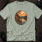 Autumn Lakeside Sunset T-Shirt