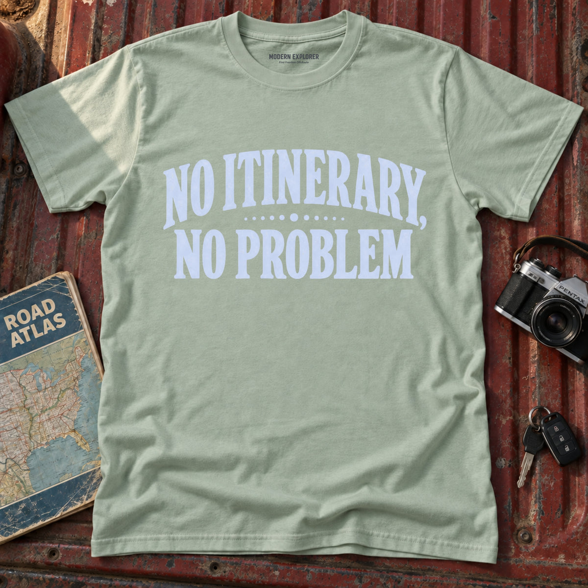 'No Itinerary No Problem' Travel Tee